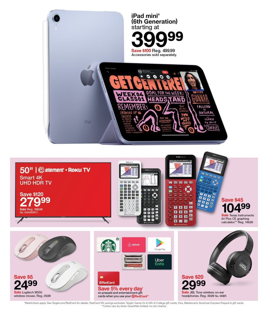 Page 2 of the Target Weekly Ad 8/14/2022