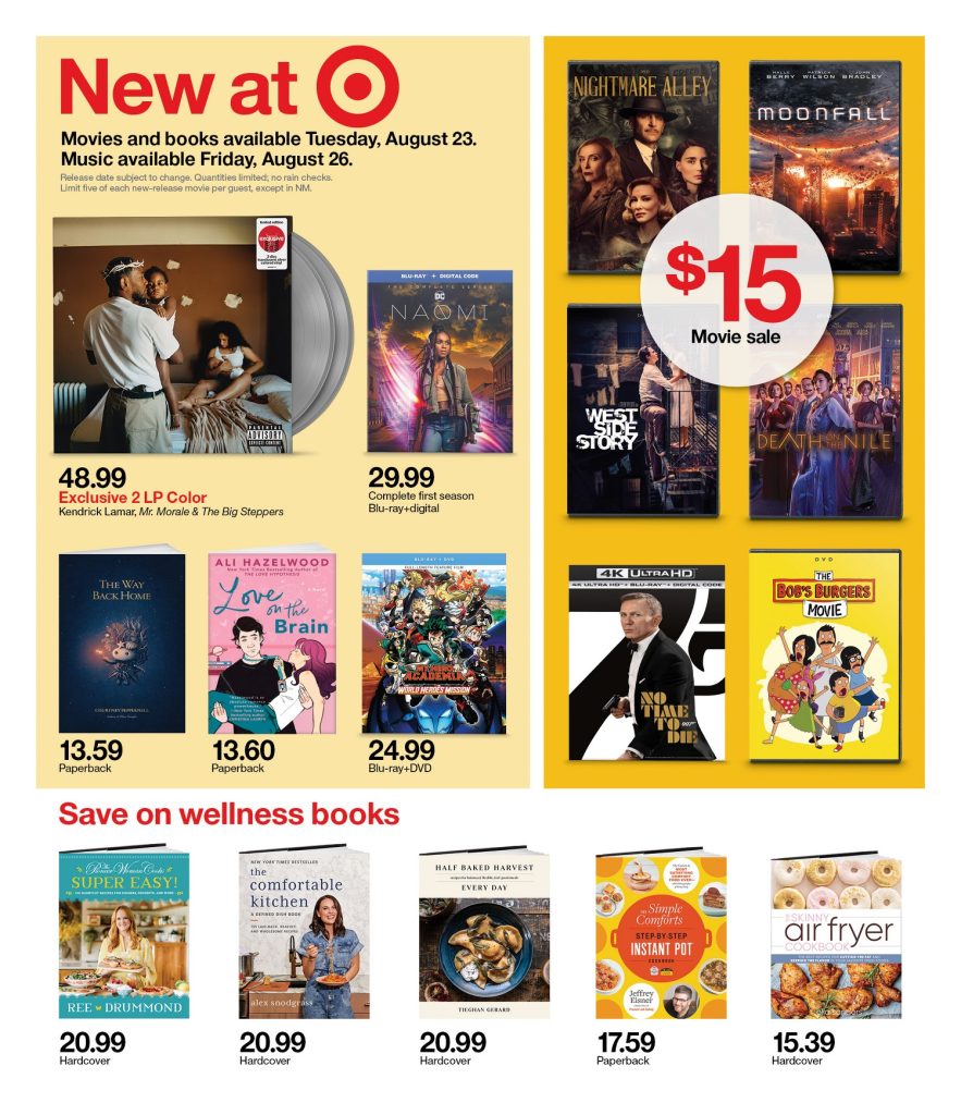 Page 22 of the Target Weekly Ad 8/21/2022