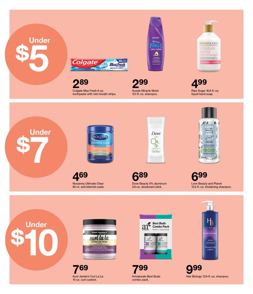 Page 21 of the 8-28 Target Ad