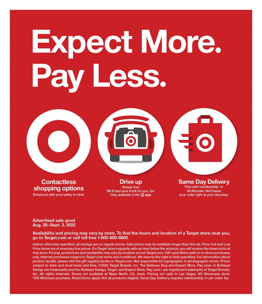 Page 34 of the 8-28 Target Ad