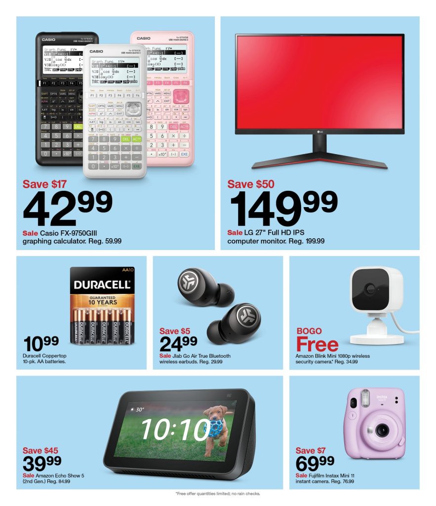 Page 8 of the Target Weekly Ad 8/28/2022