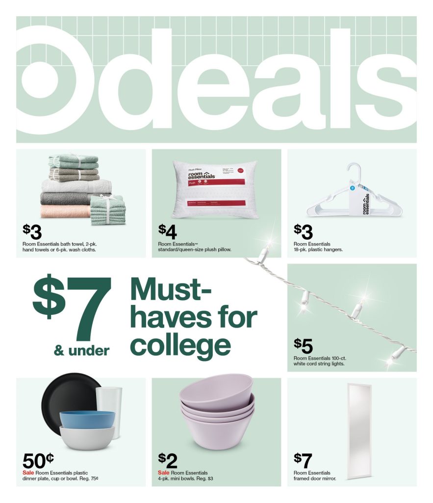 Page 1 of the Target Weekly Ad 8/7/2022