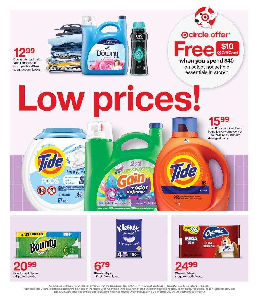 Page 40 of the 8-7 Target Ad 