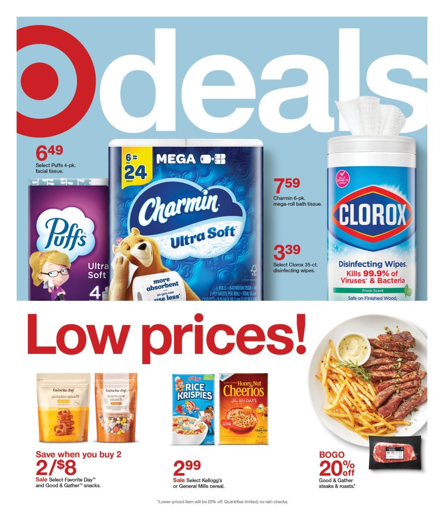 Page 1 of the Target Weekly Ad 10/2/2022