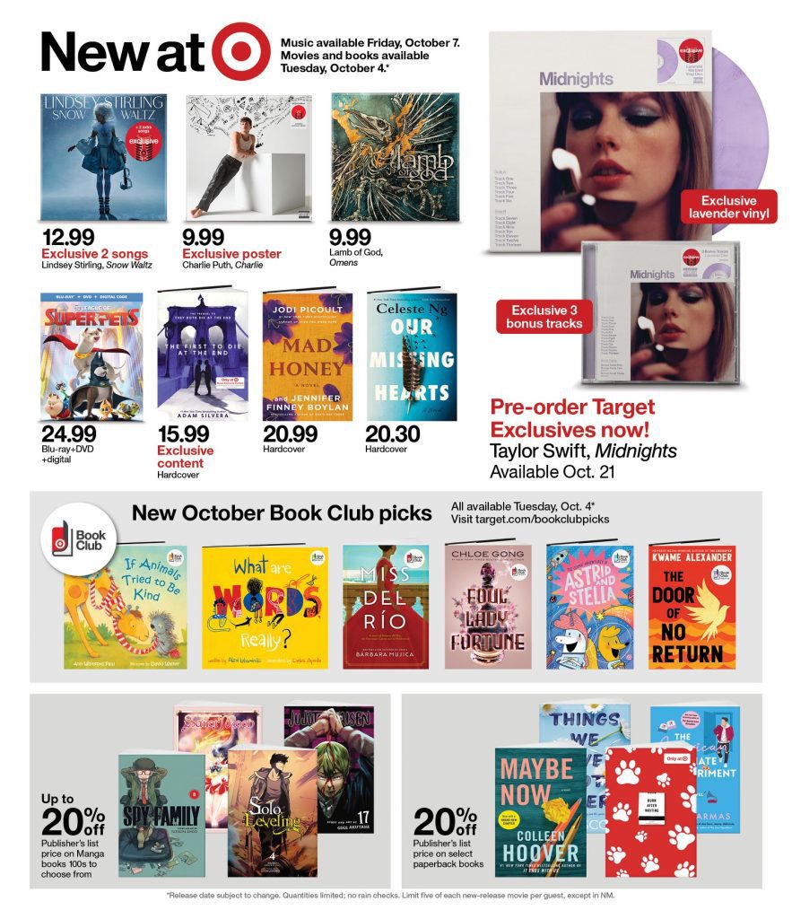 Page 21 of the 10-2 Target Ad 