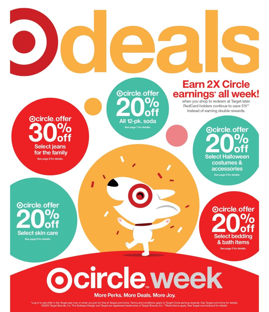 Page 1 of the Target Weekly Ad 9/18/2022
