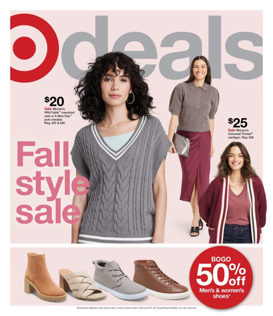 Page 1 of the Target Weekly Ad 9/25/2022