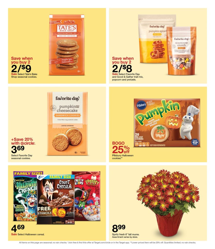Page 26 of the 9-25 Target Ad 