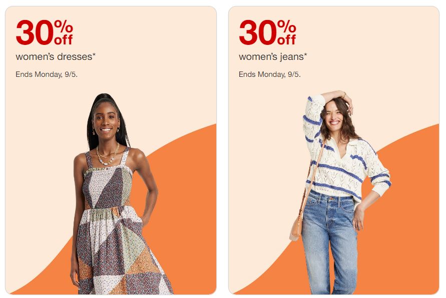 Womens apparel on sale at Target
