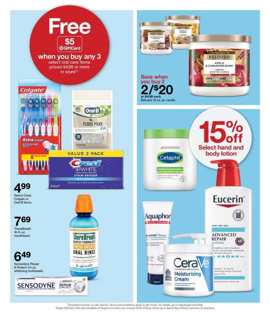 Page 23 of the 10-16 Target Ad