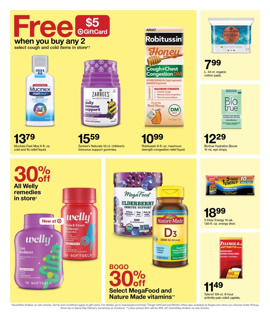 Page 26 of the 10-16 Target Ad