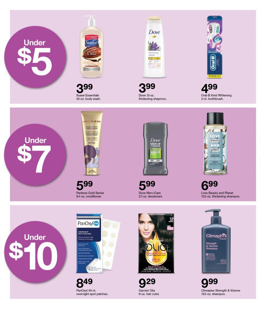 Page 25 of the 10-9 Target Ad 