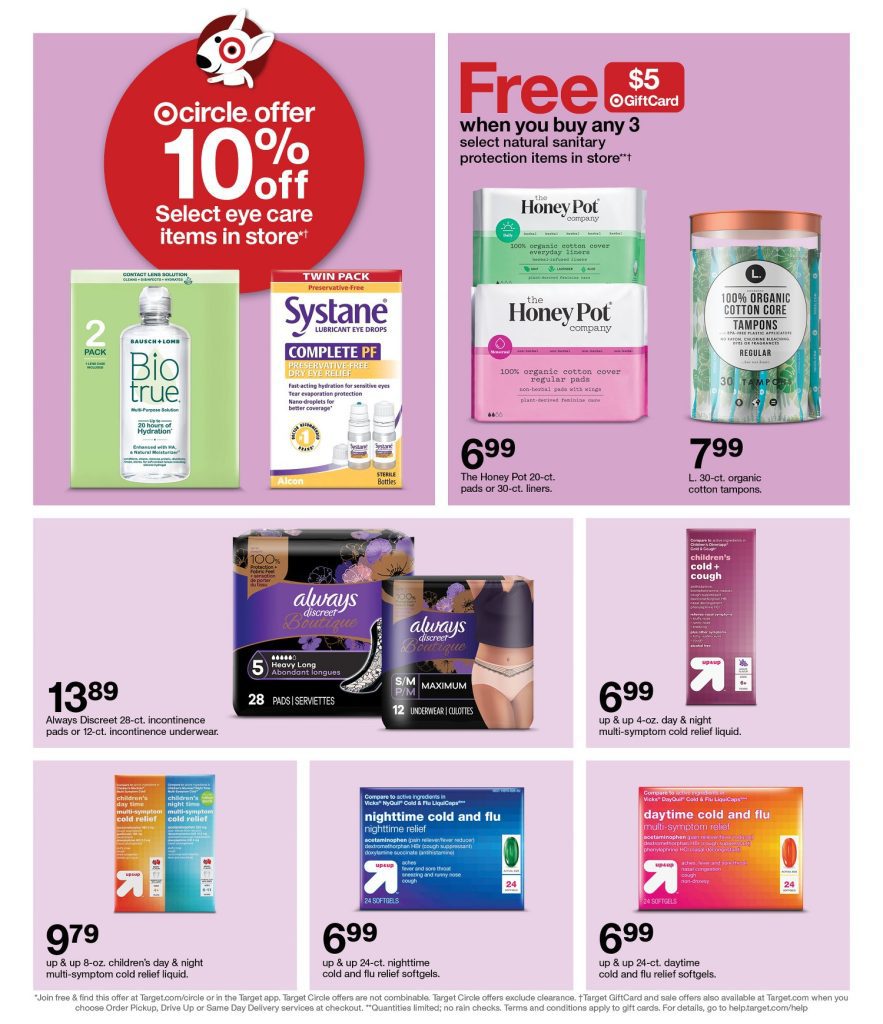 Page 29 of the 10-9 Target Ad 