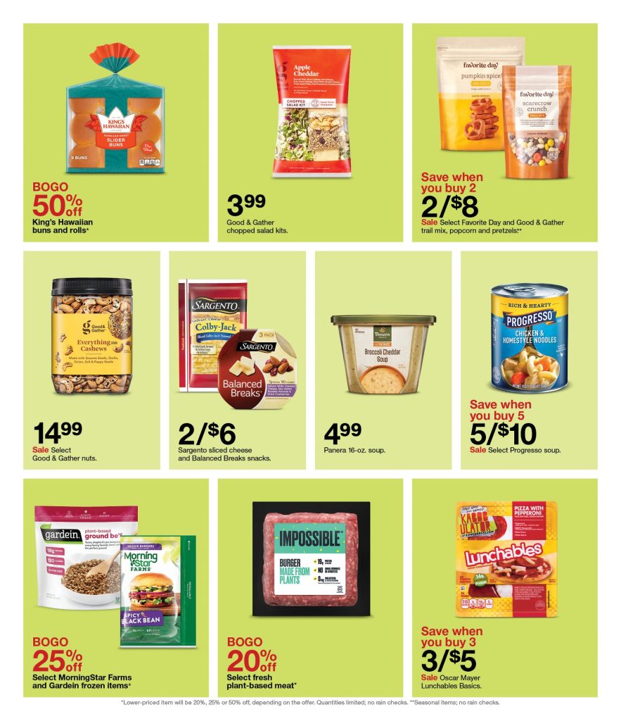 Page 31 of the 10-9 Target Ad 