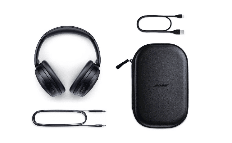 Bose quietcomfort 45 headphones on a white background