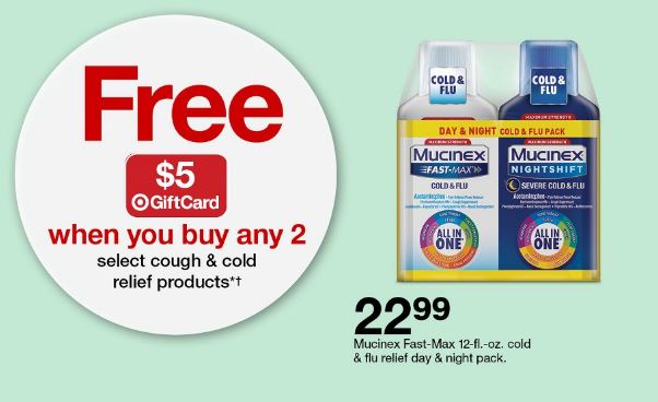 Cough and Cold Gift Card offer at Target