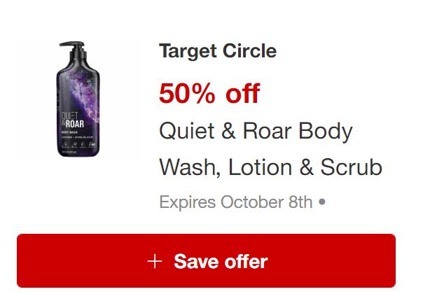 Quiet and Roar Target Circle Offer