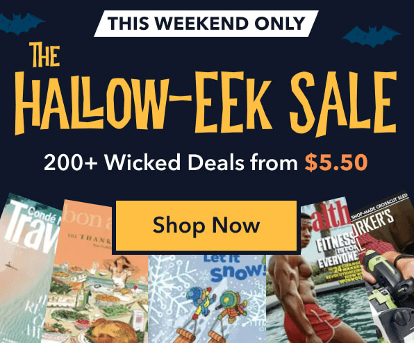 Banner for Spooky Magazine Sale