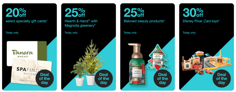 Banner showing Target Daily Deals for November 13th