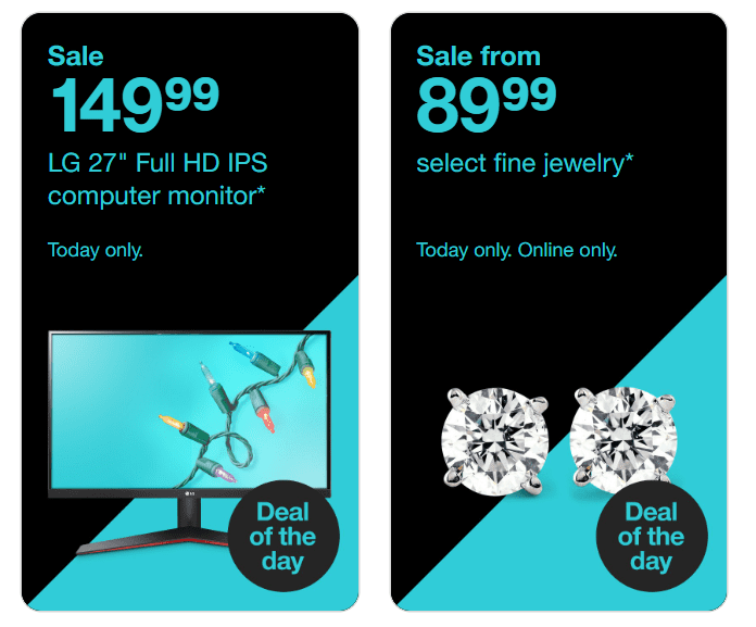 Daily Target Deal ad for fine jewelry and more