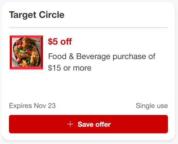 Target Circle Offer to Save on Groceries