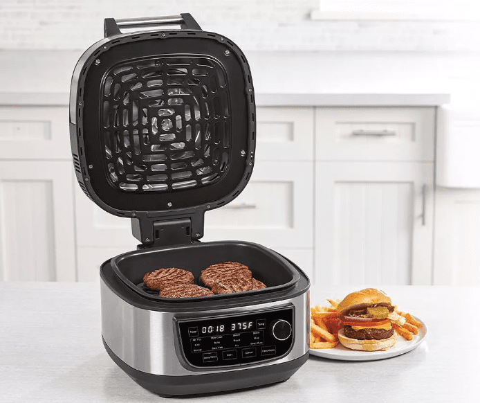 Grill Air fryer sitting on a counter