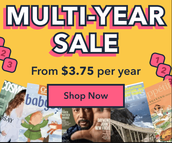 Multi Year Magazine Subscription Sale Banner