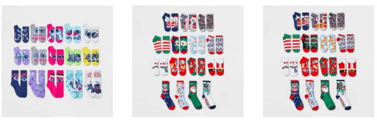 Row of Socks Advent calendars