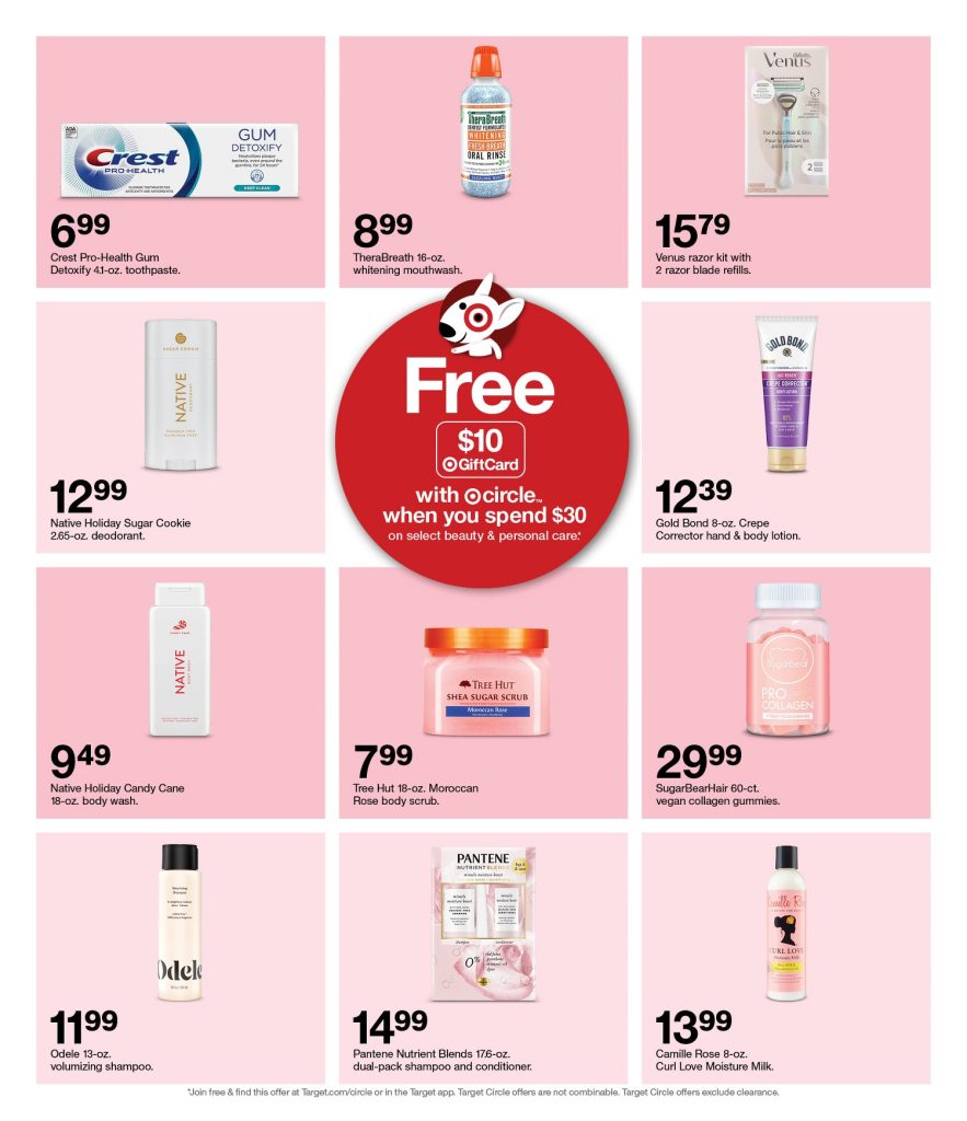 Page 34 of the 12-11 Target Ad
