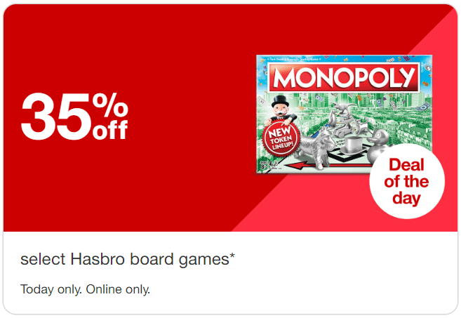 Hasbro Board Games Target Sale Banner
