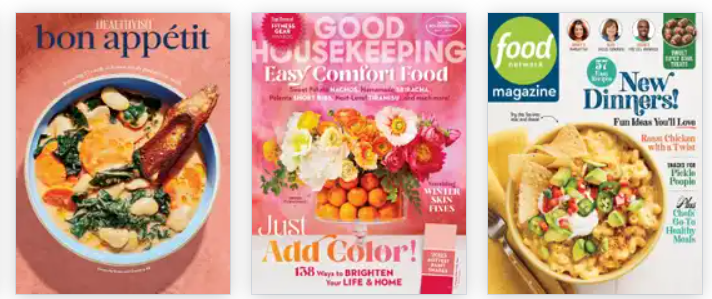 Photo of covers of titles included in Magazine Subscription savings deal