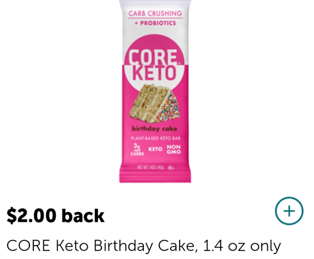 Core Keto Birthday Cake Bar offer