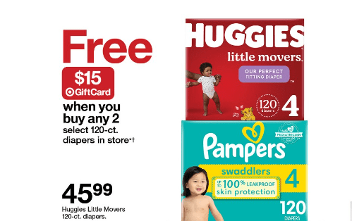 huggies diapers deals image from the Target ad