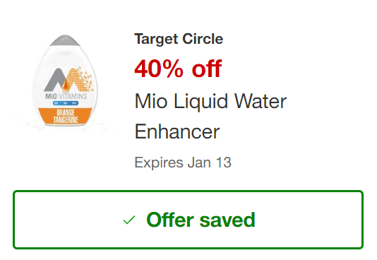 Mio Beverage Enhancers Target Circle Offers