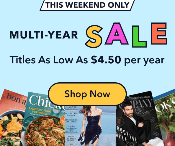 Multi Year Magazine Sale banner