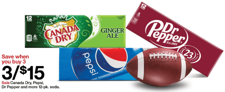 Soda deal at Target on 12 packs