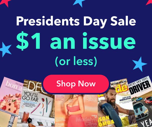 presidents day magazine sale banner