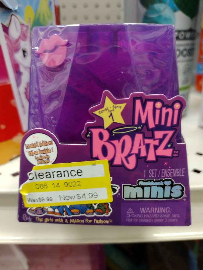 Mini Bratz included in the Target toys clearance