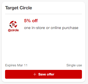 bonus Target Circle offer part of Target Circle Week savings