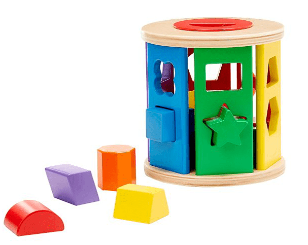 Melissa and Doug shape sorter included in the Melissa and Doug Toys deals at Target