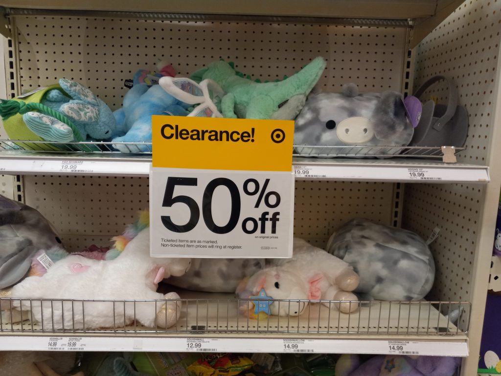 Stuffed animals on Easter Clearance
