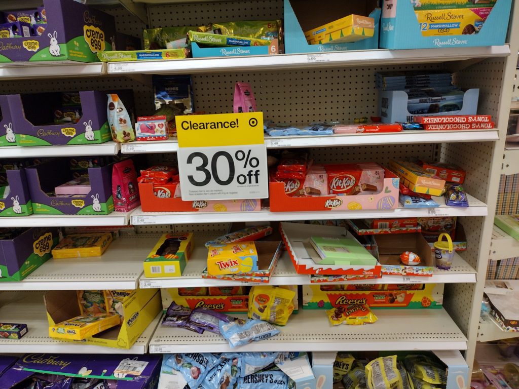 Target Easter clearance on bagged candy