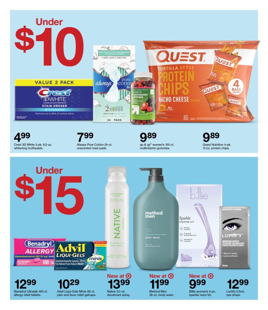 Page 25 of the 4-16 Target Store Weekly Flyer