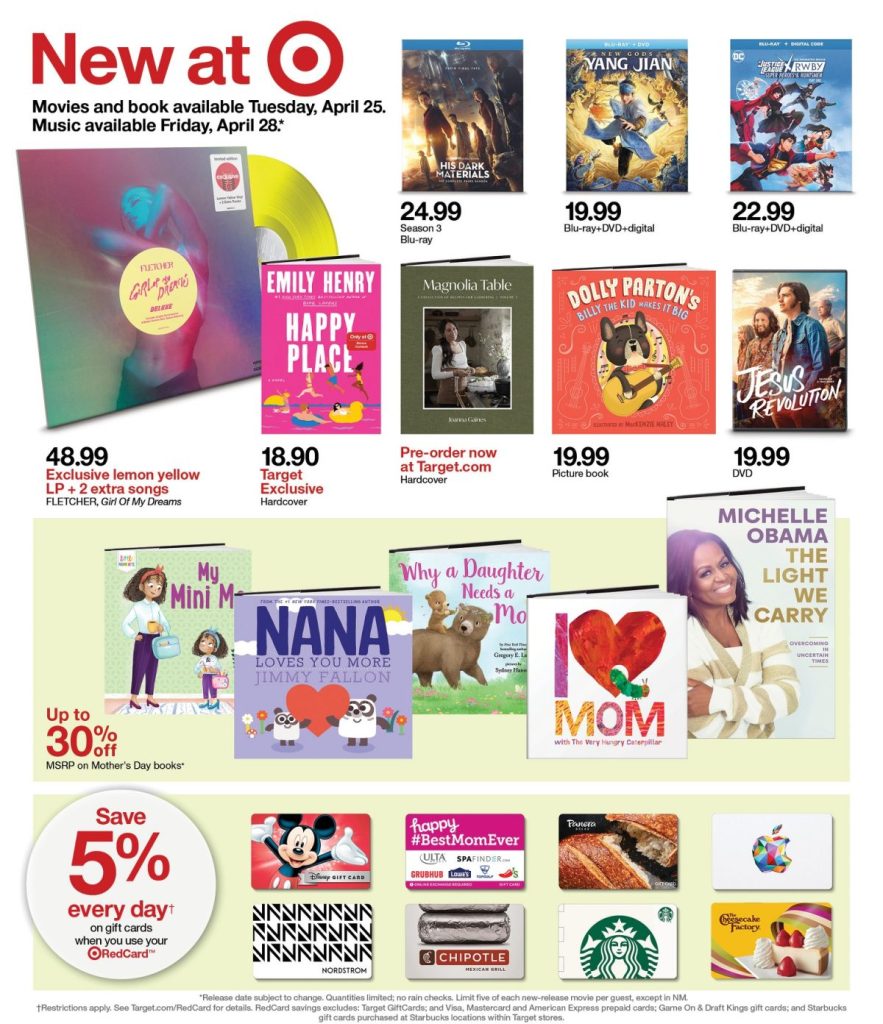 Page 30 of the 4-23 Target Store Weekly Flyer