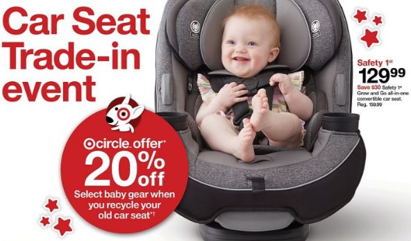 car seat trade in event at Target image from Target ad
