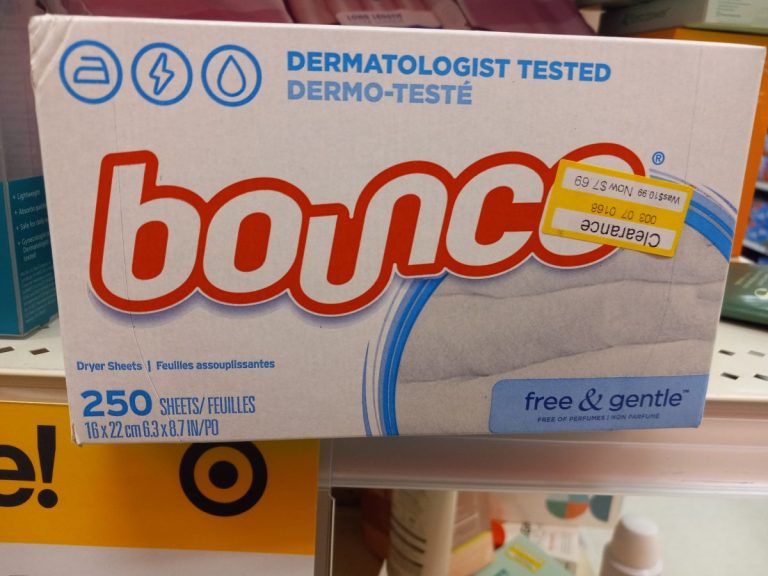 Bounce Dryer sheets on Target Clearance