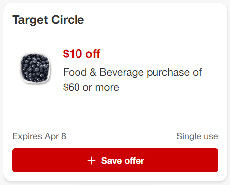 Grocery Target Circle offer