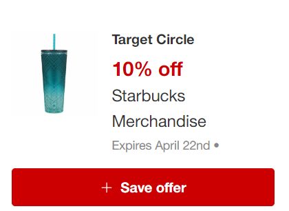 Starbucks Merch Savings Circle Offer