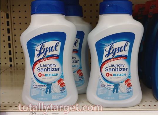 Lysol laundry sanitizer at Target