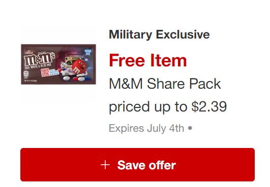 Military Exclusive offer for FREE mms